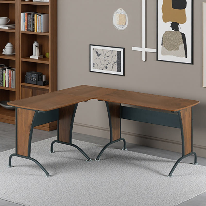 Iffhome L-shaped Computer Desk With Inline Team Desk Option
