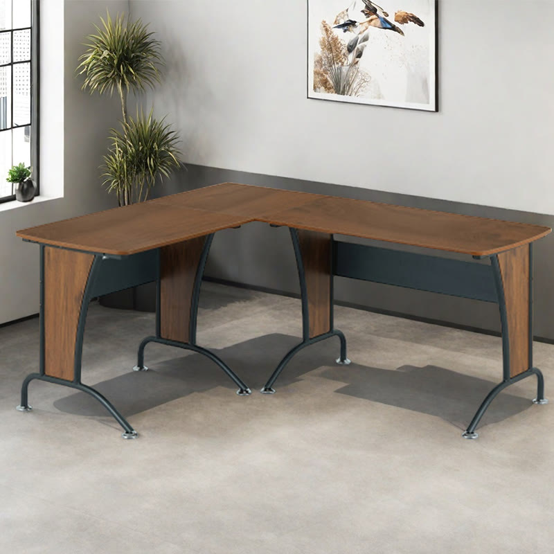 Iffhome L-shaped Computer Desk With Inline Team Desk Option