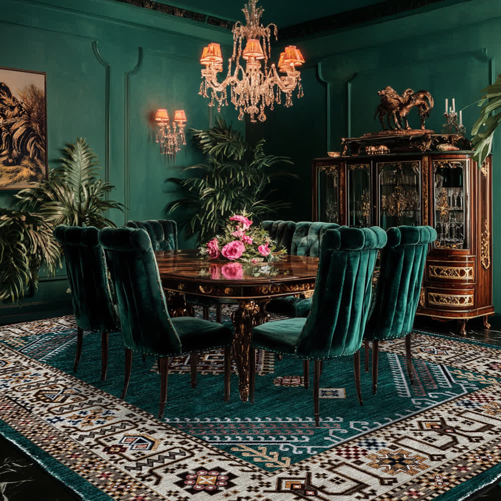 Retro Persian Ethnic Style Soft Area Rug