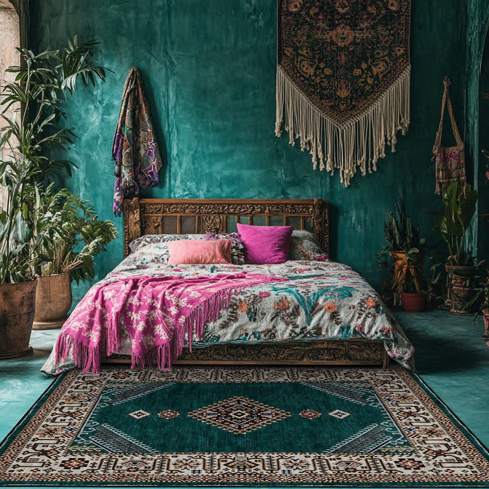 Retro Persian Ethnic Style Soft Area Rug