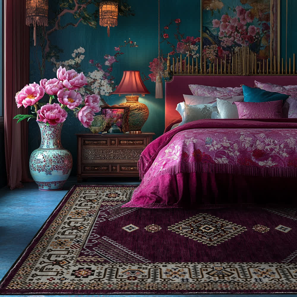 Retro Persian Ethnic Style Soft Area Rug