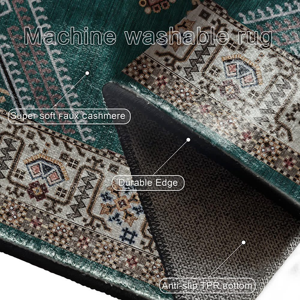 Retro Persian Ethnic Style Soft Area Rug  - image 11