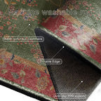 Retro Floral Foldable Anti-slip Area Rug - image 6