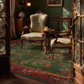 Retro Floral Foldable Anti-slip Area Rug - 60" x 96" - image 0