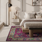 Retro Floral Indoor Outdoor Area Rug - image 3