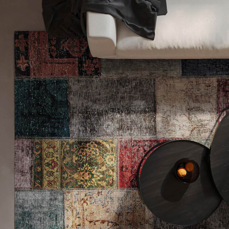 Vintage Patchwork Anti-slip Area Rug - image 1