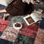 Vintage Patchwork Anti-slip Area Rug - image 4
