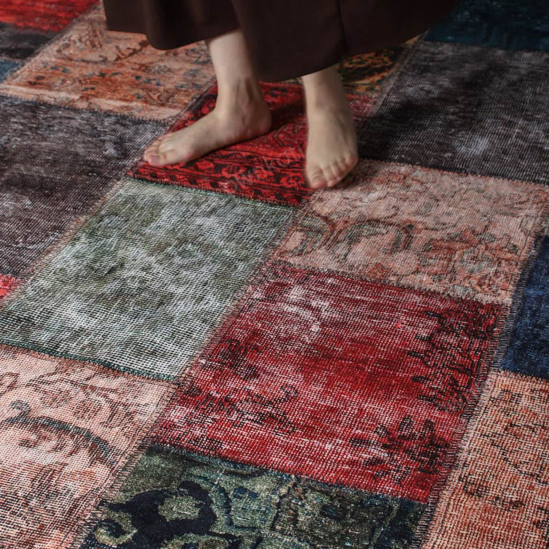 Vintage Patchwork Anti-slip Area Rug - image 3