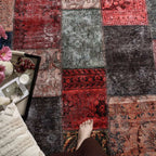 Vintage Patchwork Anti-slip Area Rug - image 2