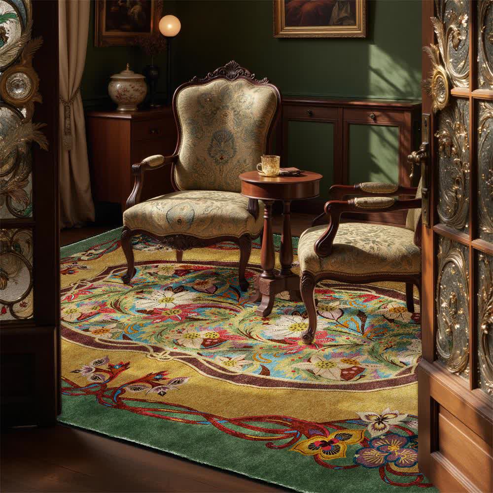 Pastoral Non Slip Indoor Outdoor Area Rug - image 2