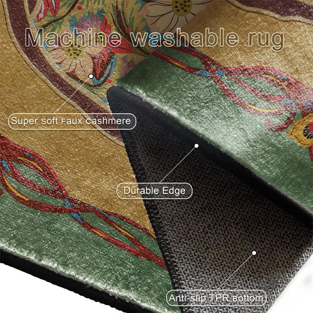 Pastoral Non Slip Indoor Outdoor Area Rug - image 7