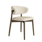 2x/4x/6x Retro Armless Dining Chairs With Curved Backrest - image 1