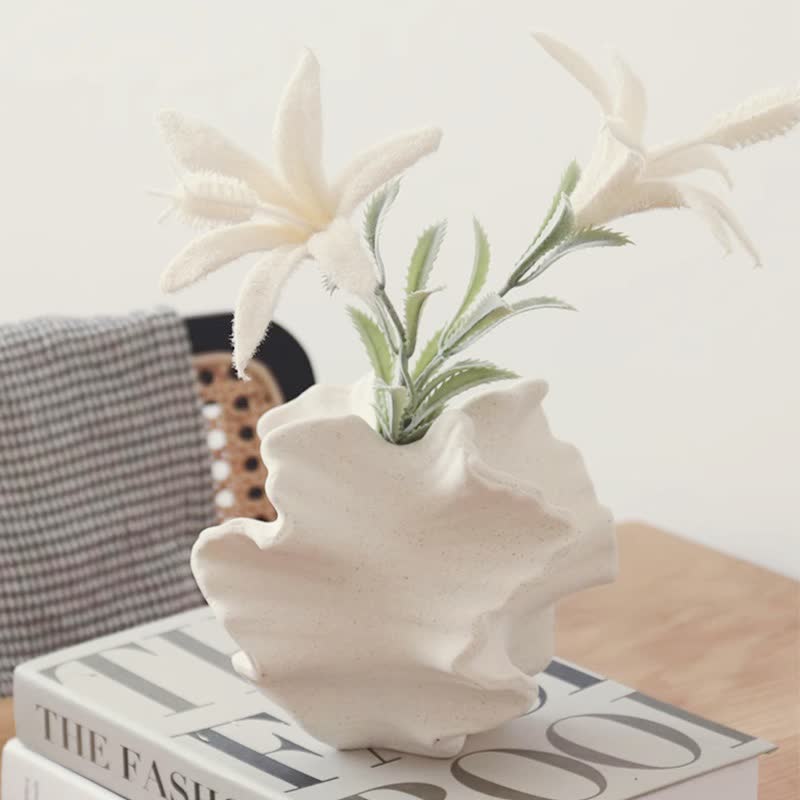 Frosted Texture Ceramic Vase Home Ornament