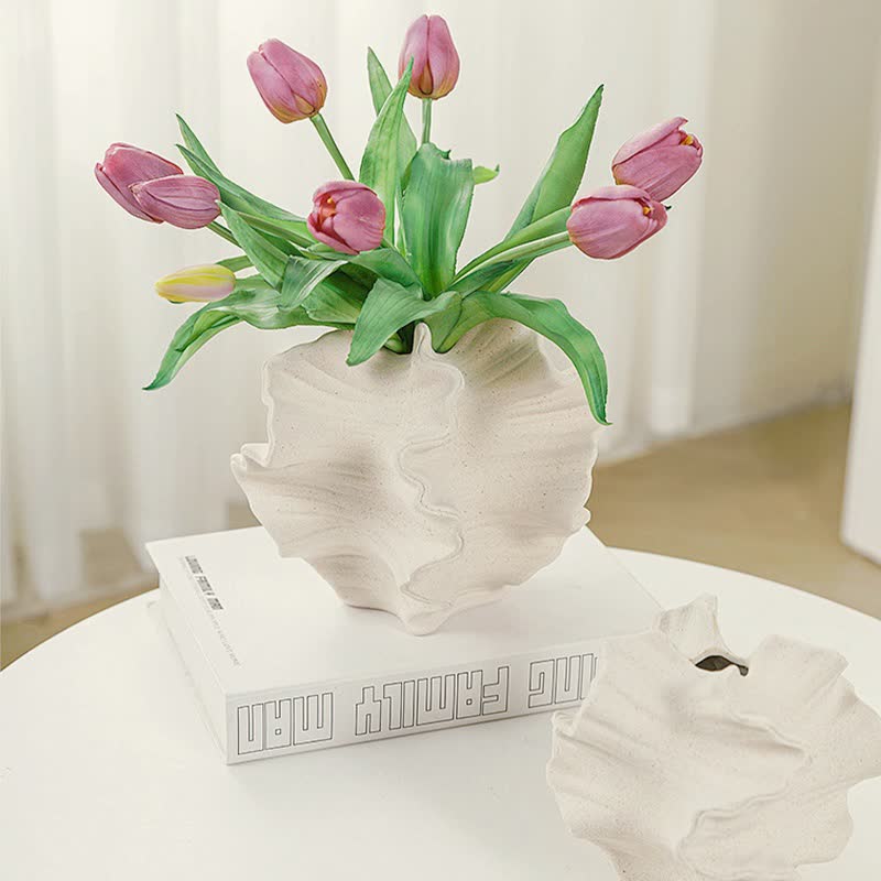 Frosted Texture Ceramic Vase Home Ornament