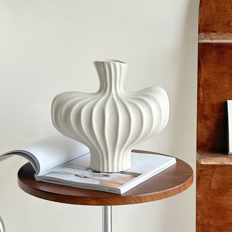 High-end Ceramic Vase Home Ornament - White - image 4