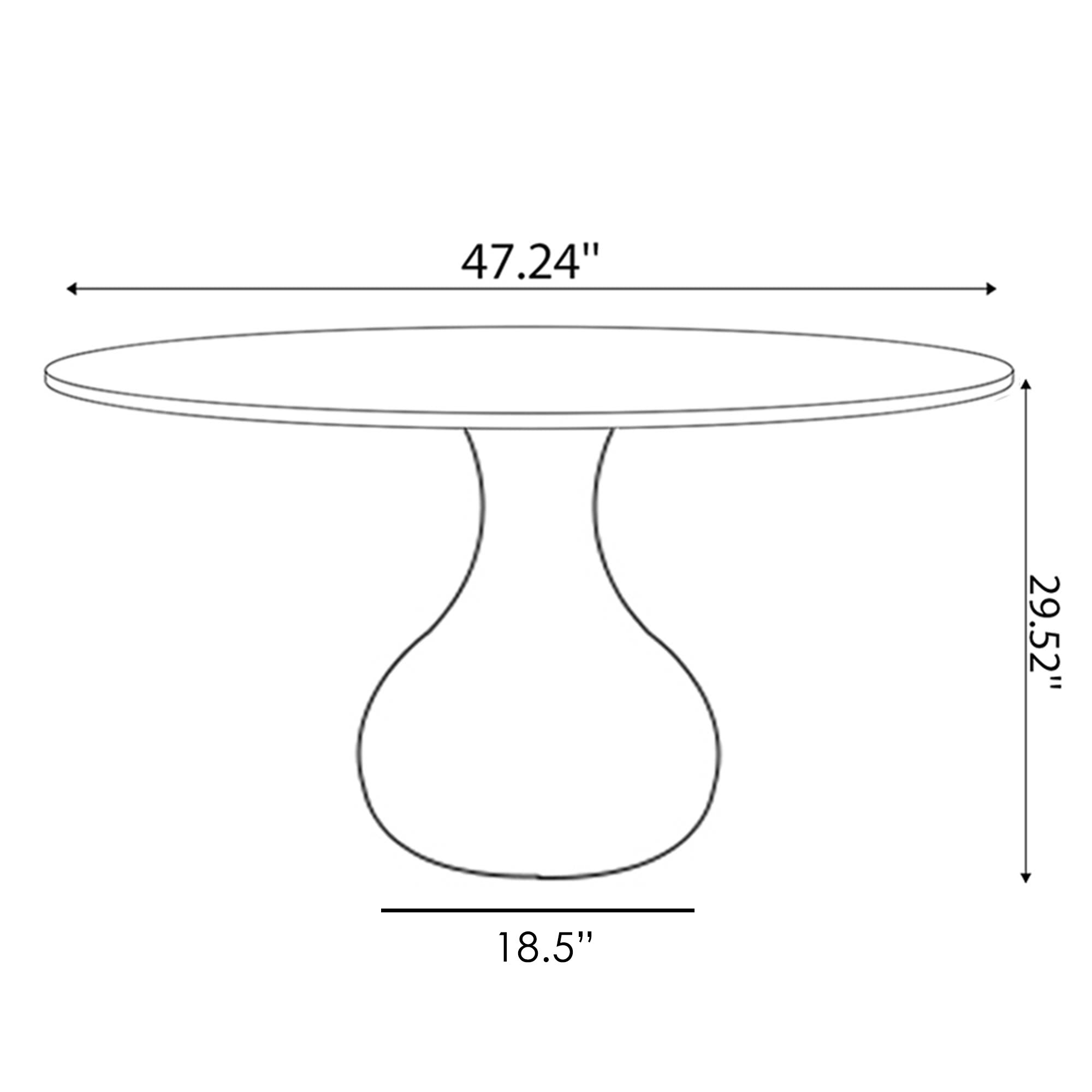 5-pieces Walnut-colored Aquarius Base Dining Table With Curved Backrest Dining Chairs - image 18