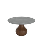 5-pieces Grey Vase-shaped Base Dining Table With Armless Wood Dining Chairs - image 1