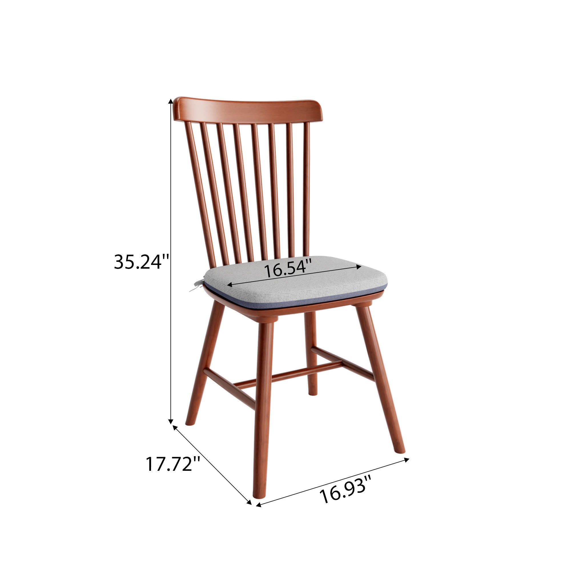 2x/4x/6x Farmhouse Retro Wood Dining Room Chairs