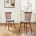 2x/4x/6x Farmhouse Retro Wood Dining Room Chairs