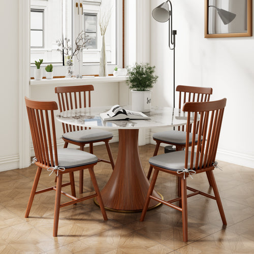 2x/4x/6x Farmhouse Retro Wood Dining Room Chairs