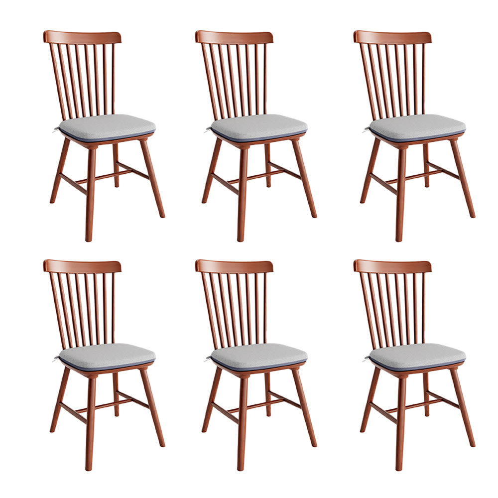 2x/4x/6x Farmhouse Retro Wood Dining Room Chairs