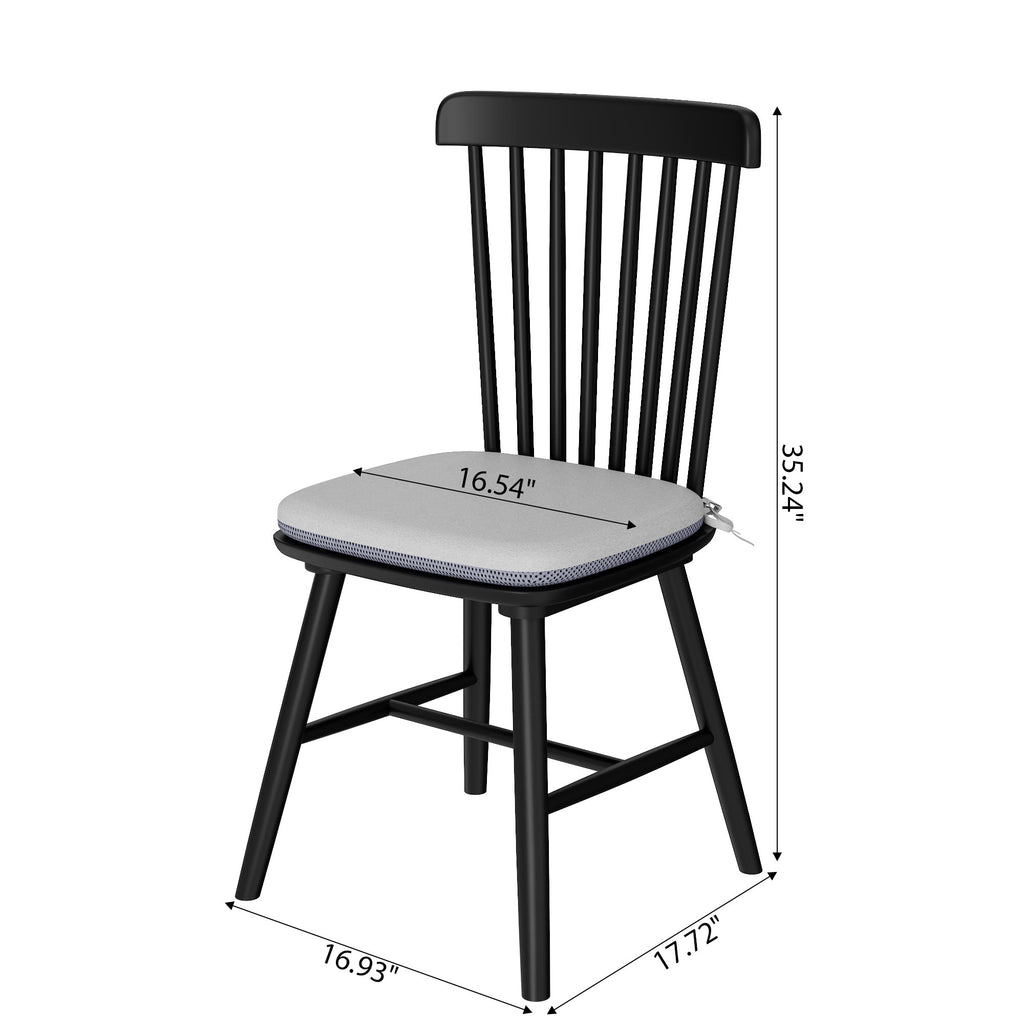 2x/4x/6x Modern Black Wood Dining Room Chairs