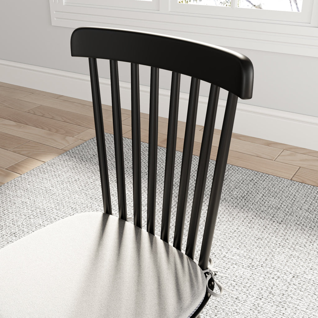 2x/4x/6x Modern Black Wood Dining Room Chairs