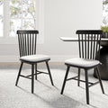 2x/4x/6x Modern Black Wood Dining Room Chairs