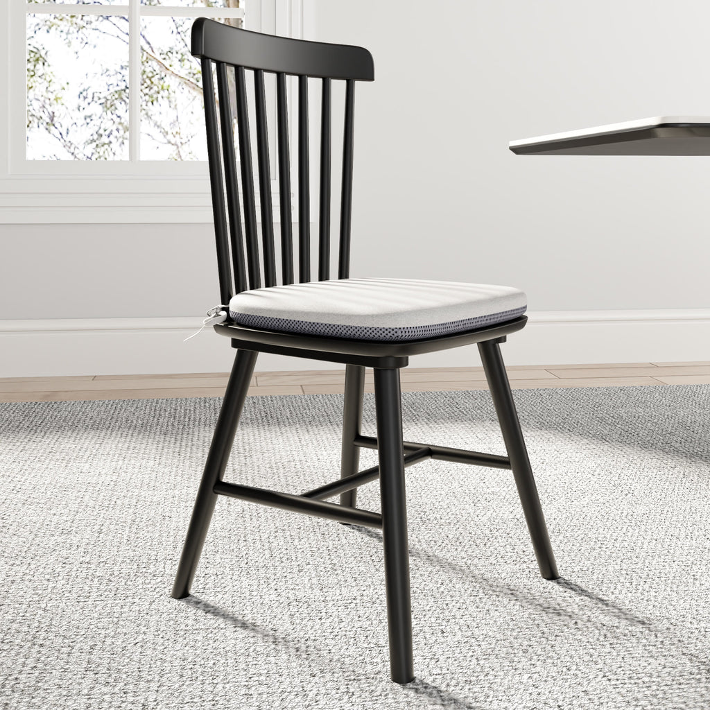 2x/4x/6x Modern Black Wood Dining Room Chairs