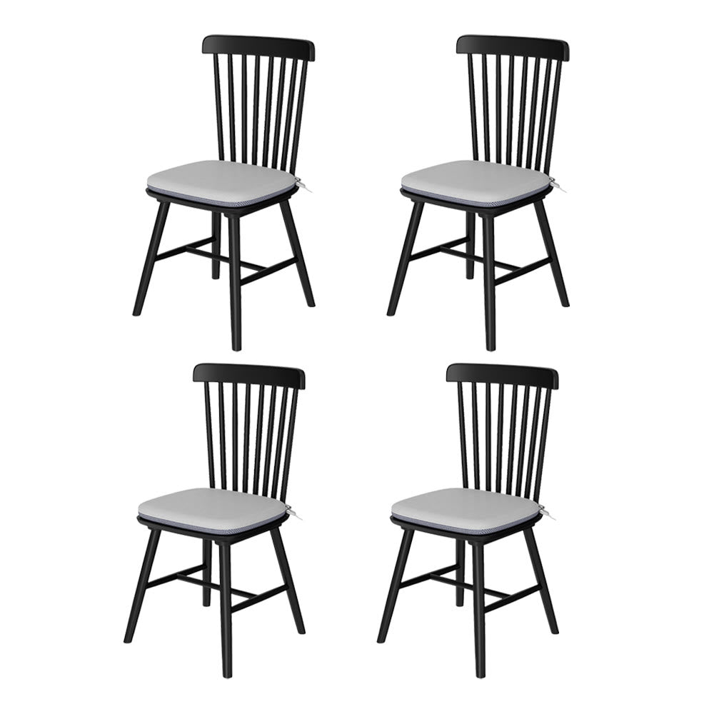 2x/4x/6x Modern Black Wood Dining Room Chairs