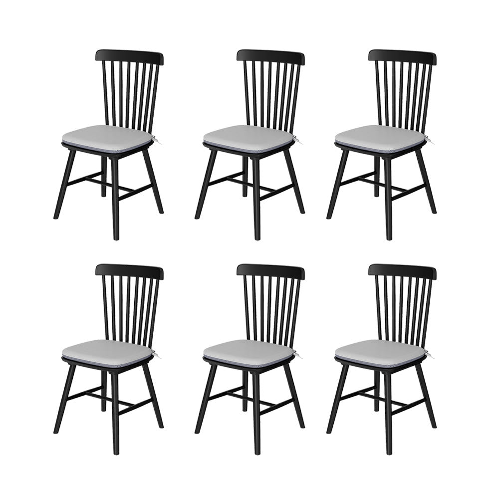 2x/4x/6x Modern Black Wood Dining Room Chairs