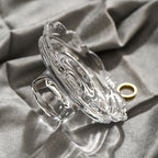 Lace-Edge Glass Pedestal Tray Ornament - image 5