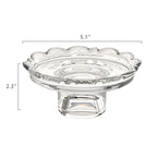 Lace-Edge Glass Pedestal Tray Ornament - image 6