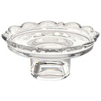 Lace-Edge Glass Pedestal Tray Ornament - image 1