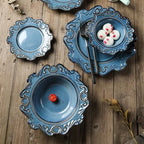 Vintage Embossed Ceramic Plate Home Ornament  - image 3