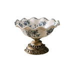 Light Luxury Vintage Floral Ceramic Tray Ornament - image 1