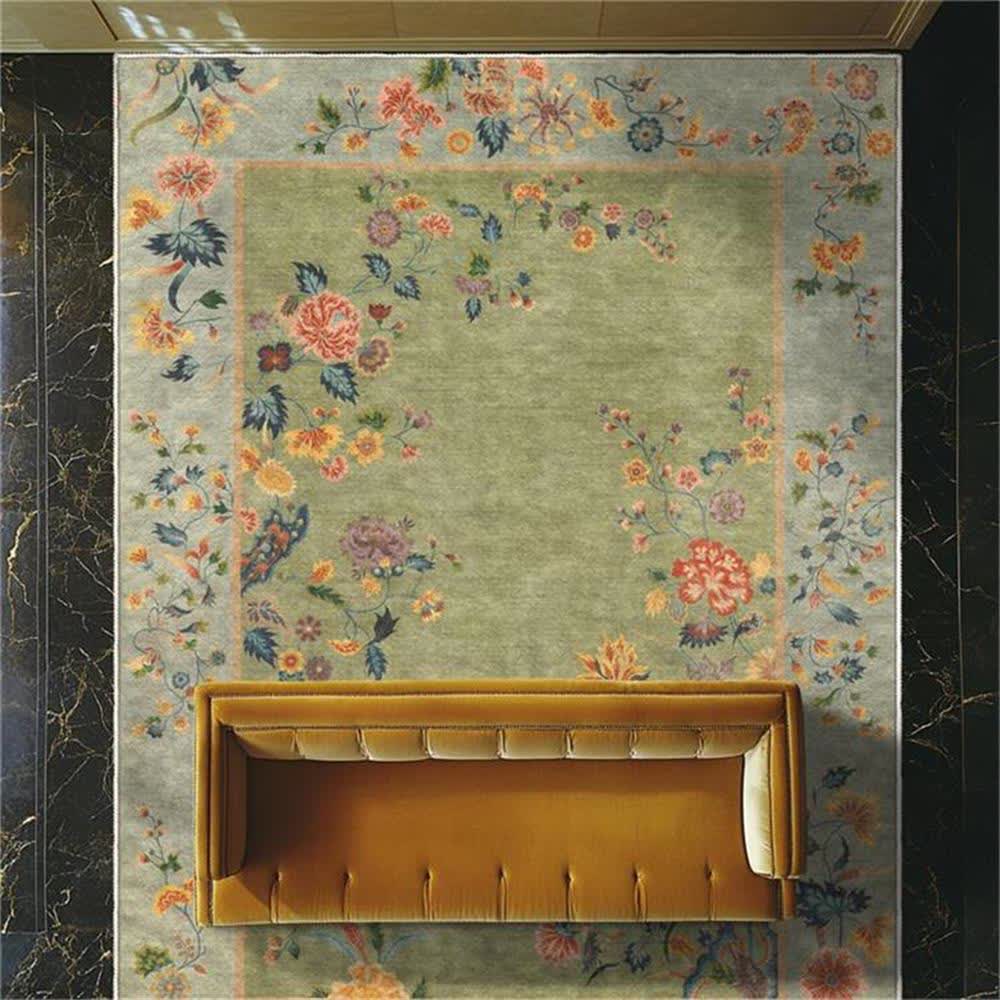 Non-slip Refresh Floral Indoor Outdoor Area Rug - image 3