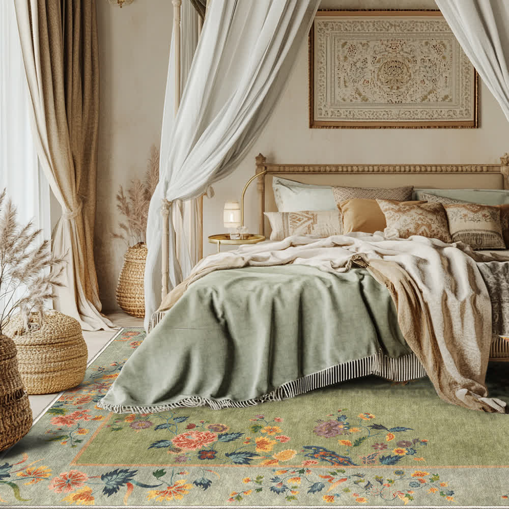 Non-slip Refresh Floral Indoor Outdoor Area Rug - image 1