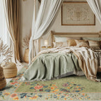 Non-slip Refresh Floral Indoor Outdoor Area Rug - image 1