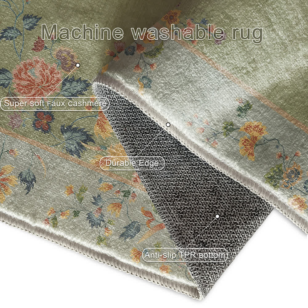 Non-slip Refresh Floral Indoor Outdoor Area Rug - image 7