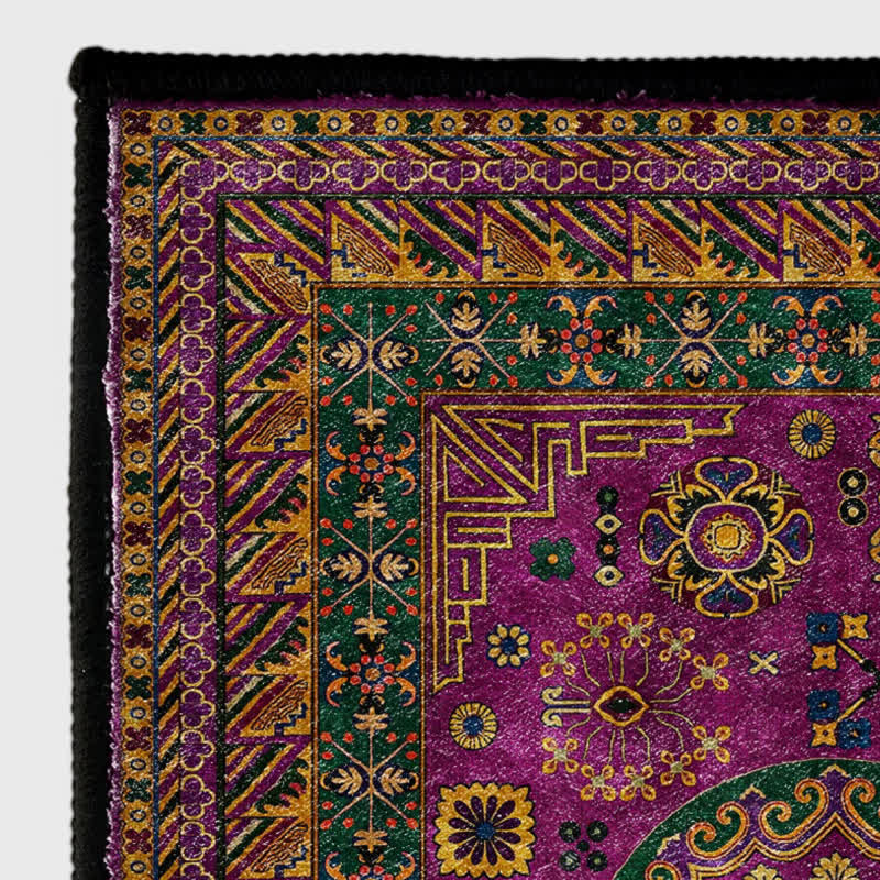 Retro Geometric Anti-slip Area Rug - image 4