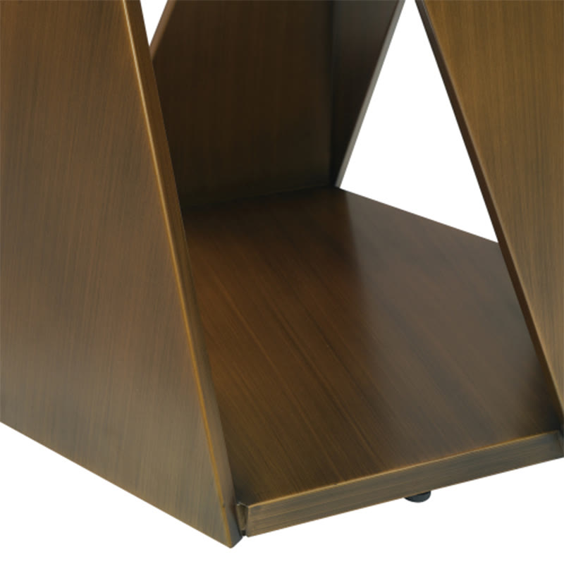 Round Marble Dining Table With Bronze Iron Metal Base