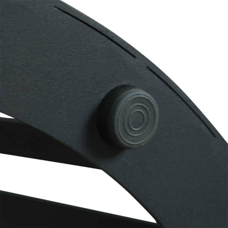 Round Dining Table With Black Hollow Metal Base