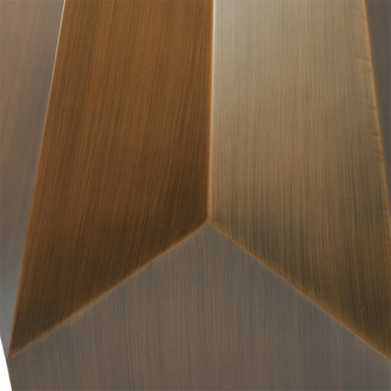 Sintered Stone Tabletop Dining Table With Polygonal Base