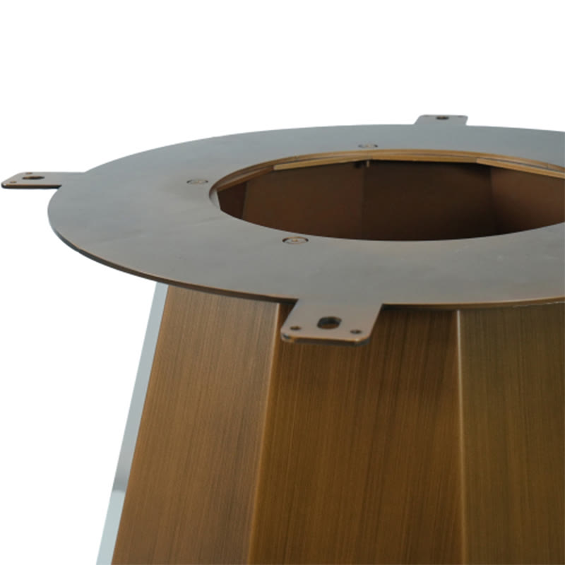 Sintered Stone Tabletop Dining Table With Polygonal Base