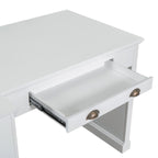 Modern Office Desk With Tall Open Shelves - image 11