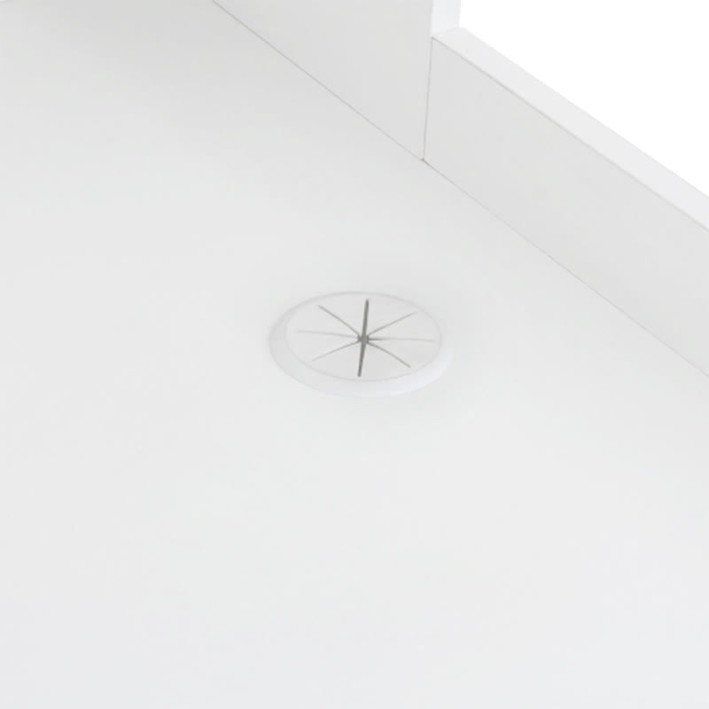 L-shaped Corner Computer Desk With Glass-door Storage Cabinet