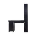 L-shaped Corner Computer Desk With Glass-door Storage Cabinet - image 2