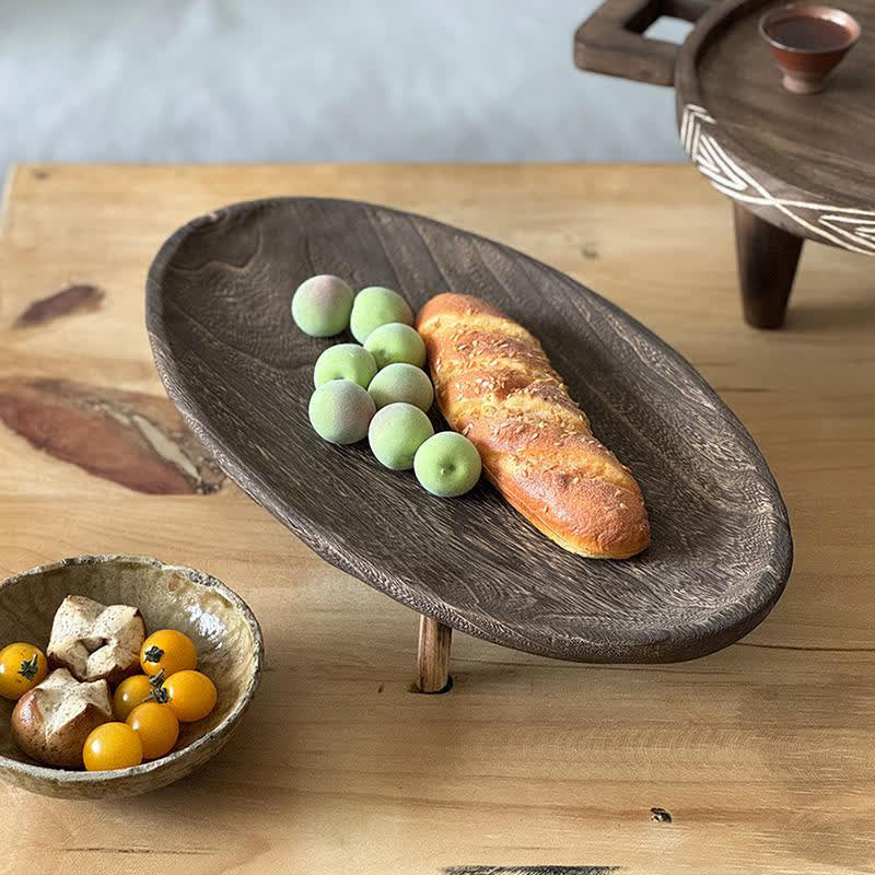 Vintage Wooden Tray Decorative Ornament - image 4