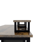 Office Desk With 2 Monitor Stands And Fabric File Cabinet - image 7